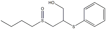 3-(butylsulfinyl)-2-(phenylsulfanyl)-1-propanol 结构式