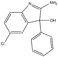 2-amino-5-chloro-3-phenyl-3H-indol-3-ol 结构式