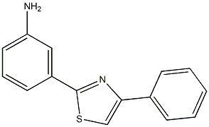 3-(4-phenyl-1,3-thiazol-2-yl)phenylamine 结构式