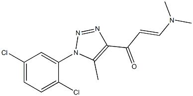 1-[1-(2,5-dichlorophenyl)-5-methyl-1H-1,2,3-triazol-4-yl]-3-(dimethylamino)prop-2-en-1-one 结构式