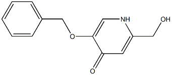 5-(benzyloxy)-2-(hydroxymethyl)-1,4-dihydropyridin-4-one 结构式