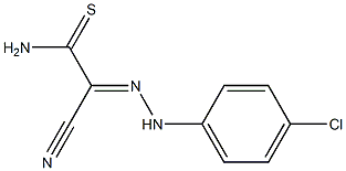 2-[2-(4-chlorophenyl)hydrazono]-2-cyanoethanethioamide 结构式