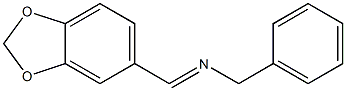 N-(1,3-benzodioxol-5-ylmethylidene)-N-benzylamine 结构式