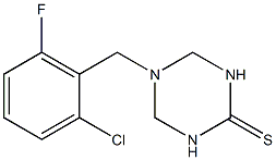 5-(2-chloro-6-fluorobenzyl)-1,3,5-triazinane-2-thione 结构式