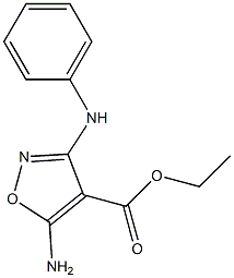 ethyl 5-amino-3-anilinoisoxazole-4-carboxylate 结构式