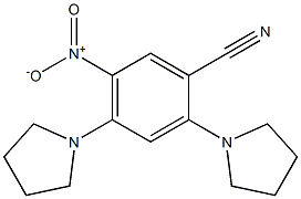 5-nitro-2,4-ditetrahydro-1H-pyrrol-1-ylbenzonitrile 结构式