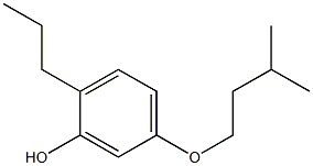 5-(isopentyloxy)-2-propylphenol 结构式