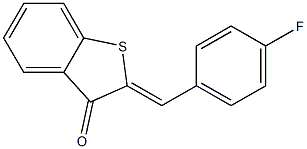 2-(4-fluorobenzylidene)-2,3-dihydrobenzo[b]thiophen-3-one 结构式