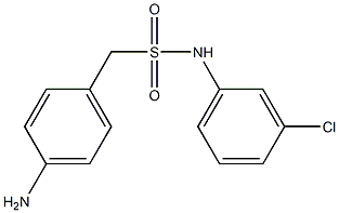 1-(4-aminophenyl)-N-(3-chlorophenyl)methanesulfonamide 结构式