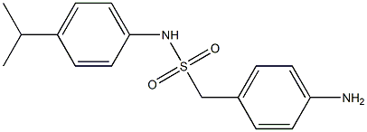 1-(4-aminophenyl)-N-[4-(propan-2-yl)phenyl]methanesulfonamide 结构式