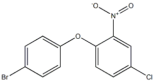 1-(4-bromophenoxy)-4-chloro-2-nitrobenzene 结构式