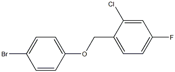 1-(4-bromophenoxymethyl)-2-chloro-4-fluorobenzene 结构式