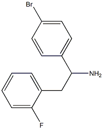 1-(4-bromophenyl)-2-(2-fluorophenyl)ethanamine 结构式