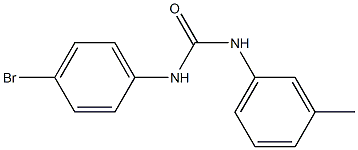 1-(4-bromophenyl)-3-(3-methylphenyl)urea 结构式