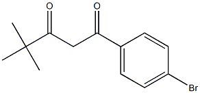 1-(4-bromophenyl)-4,4-dimethylpentane-1,3-dione 结构式