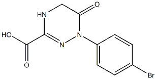 1-(4-bromophenyl)-6-oxo-1,4,5,6-tetrahydro-1,2,4-triazine-3-carboxylic acid 结构式