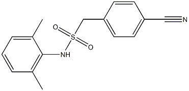 1-(4-cyanophenyl)-N-(2,6-dimethylphenyl)methanesulfonamide 结构式