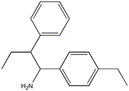 1-(4-ethylphenyl)-2-phenylbutan-1-amine 结构式