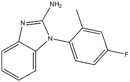 1-(4-fluoro-2-methylphenyl)-1H-1,3-benzodiazol-2-amine 结构式