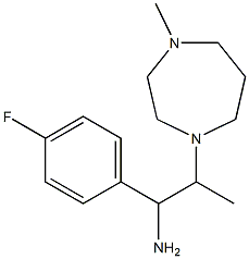 1-(4-fluorophenyl)-2-(4-methyl-1,4-diazepan-1-yl)propan-1-amine 结构式