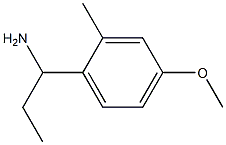 1-(4-methoxy-2-methylphenyl)propan-1-amine 结构式