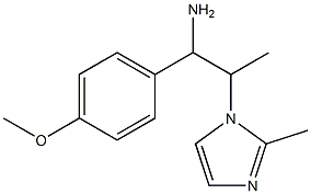 1-(4-methoxyphenyl)-2-(2-methyl-1H-imidazol-1-yl)propan-1-amine 结构式