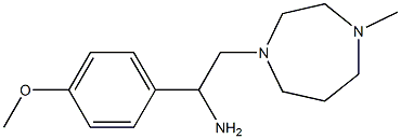 1-(4-methoxyphenyl)-2-(4-methyl-1,4-diazepan-1-yl)ethan-1-amine 结构式