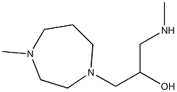 1-(4-methyl-1,4-diazepan-1-yl)-3-(methylamino)propan-2-ol 结构式