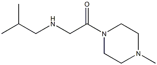 1-(4-methylpiperazin-1-yl)-2-[(2-methylpropyl)amino]ethan-1-one 结构式