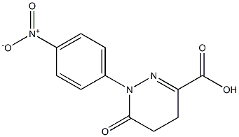 1-(4-nitrophenyl)-6-oxo-1,4,5,6-tetrahydropyridazine-3-carboxylic acid 结构式