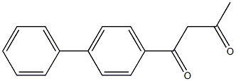 1-(4-phenylphenyl)butane-1,3-dione 结构式