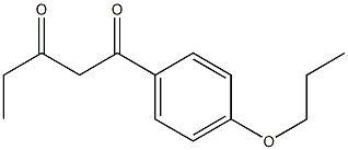 1-(4-propoxyphenyl)pentane-1,3-dione 结构式