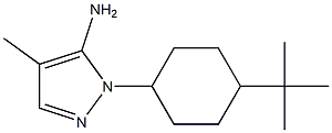 1-(4-tert-butylcyclohexyl)-4-methyl-1H-pyrazol-5-amine 结构式
