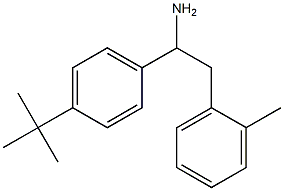 1-(4-tert-butylphenyl)-2-(2-methylphenyl)ethan-1-amine 结构式