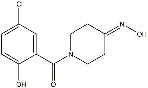 1-(5-chloro-2-hydroxybenzoyl)piperidin-4-one oxime 结构式