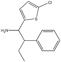 1-(5-chlorothiophen-2-yl)-2-phenylbutan-1-amine 结构式
