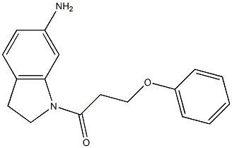 1-(6-amino-2,3-dihydro-1H-indol-1-yl)-3-phenoxypropan-1-one 结构式