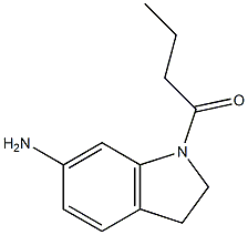 1-(6-amino-2,3-dihydro-1H-indol-1-yl)butan-1-one 结构式