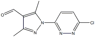 1-(6-chloropyridazin-3-yl)-3,5-dimethyl-1H-pyrazole-4-carbaldehyde 结构式