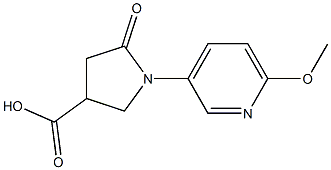 1-(6-methoxypyridin-3-yl)-5-oxopyrrolidine-3-carboxylic acid 结构式