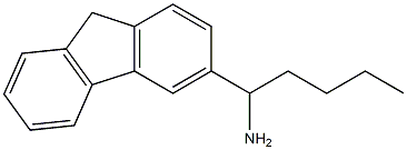 1-(9H-fluoren-3-yl)pentan-1-amine 结构式