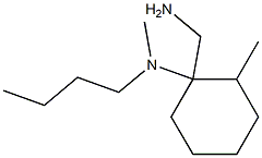 1-(aminomethyl)-N-butyl-N,2-dimethylcyclohexan-1-amine 结构式