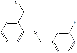 1-(chloromethyl)-2-[(3-fluorophenyl)methoxy]benzene 结构式