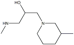 1-(methylamino)-3-(3-methylpiperidin-1-yl)propan-2-ol 结构式