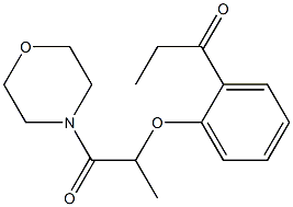 1-(morpholin-4-yl)-2-(2-propanoylphenoxy)propan-1-one 结构式