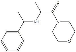 1-(morpholin-4-yl)-2-[(1-phenylethyl)amino]propan-1-one 结构式