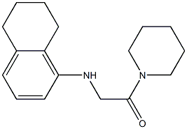 1-(piperidin-1-yl)-2-(5,6,7,8-tetrahydronaphthalen-1-ylamino)ethan-1-one 结构式