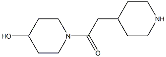 1-(piperidin-4-ylacetyl)piperidin-4-ol 结构式