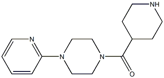 1-(piperidin-4-ylcarbonyl)-4-(pyridin-2-yl)piperazine 结构式