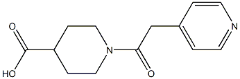 1-(pyridin-4-ylacetyl)piperidine-4-carboxylic acid 结构式